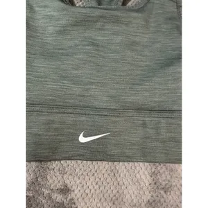 Nike Sz Small Green Heather Racerback Sports Bra Swoosh Stretch Workout Unpadded thumbnail 2
