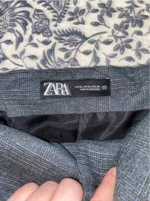 Zara Gray Plaid Strapless Bustier Top corset waistcoat office siren tailored thumbnail 7