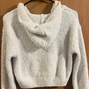 Skims Cozy Teddy Knit Bone‎ Zip-Up Hoodie XXS/XS thumbnail 9