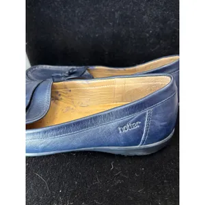 Hotter Comfort Concept Navy Blue Leather Tassel Loafers Shoes Womens UK 7.5 thumbnail 3