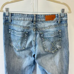 Vintage Y2K Vigoss The Miami Flare Jeans Light Wash Distressed Low Rise Size 5 S thumbnail 5
