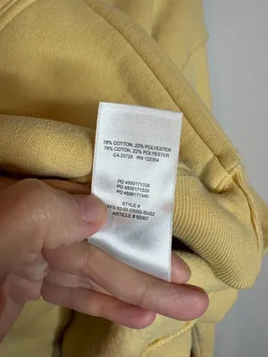 TNA Aritzia Cozy Fleece Boyfriend zip up sweatshirt Yellow thumbnail 4