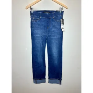 Liverpool Chloe Pull-On Jeans Womens 4 Blue Crop Cantrell Stretch Denim thumbnail 4