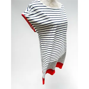 Boden Paulina Jersey Midi Dress US 8R Striped Cotton Coastal Preppy Breton thumbnail 4