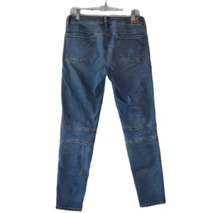 American Eagle Moto Skinny Jeans Womens Blue Good Zipper Detail Biker Denim 10L thumbnail 6