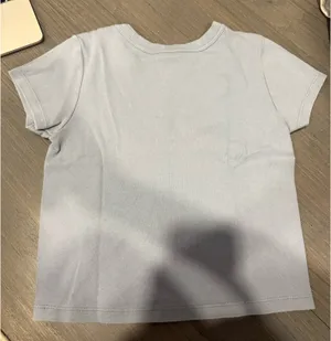 Blue Brandy Melville t-shirt cropped thumbnail 3