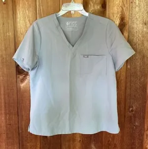 Figs Womens Scrubs Size Large Gray thumbnail 1