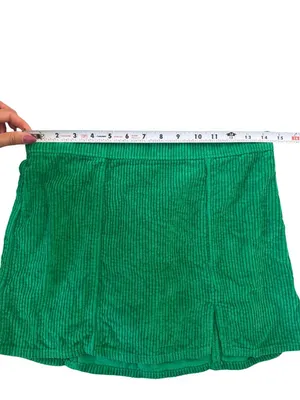 AERIE Women's Green Corduroy Pull On Skirt Size XS thumbnail 4
