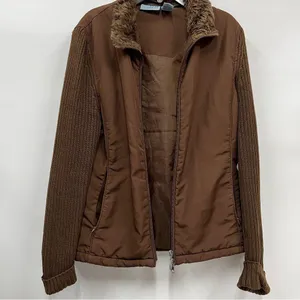 Ladies S Jane Ashley Jacket faux fur collar mixed media thumbnail 1