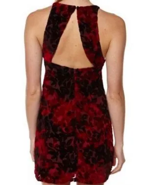 NWOT Somedays Lovin Red Velvet Open Back Dress thumbnail 1