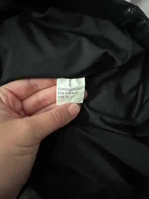 Leather Shorts Amazon Black thumbnail 5