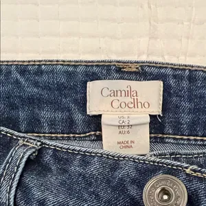 Camila Coelho Blue Flare Jeans with Stud Accents thumbnail 2