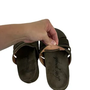 Free People Mule Clogs Sunday Season Khaki Green Slip On Women’s 36 USA 6 thumbnail 10