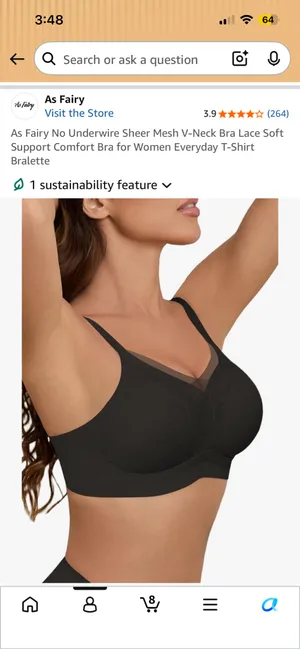 Black lace bra Size 32 D thumbnail 3