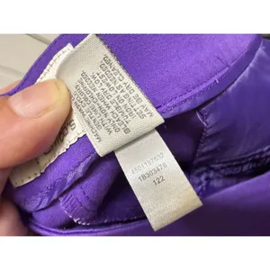 Chico's So Slimming Purple Ankle Trousers Womens‎ 3 XL 16 Cotton Stretch Pants thumbnail 5