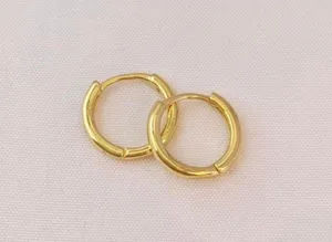 Small Hoop Earrings,10mm Gold Hoop Earrings thumbnail 4
