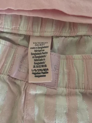Victoria's Secret Pink and white pajama set size Large thumbnail 8