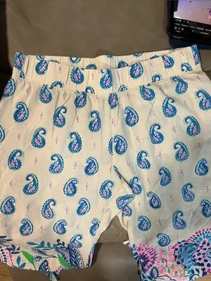 Lilly Pulitzer Girls Paisley & Floral Skirt - Blue & Pink thumbnail 4