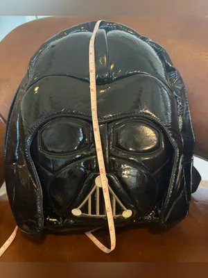 Disney Parks Star Wars Darth Vader Mini Backpack Black w/ Metal Hardware 14x10in thumbnail 6