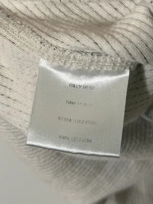 Billy Reid Women’s Cotton Knit Dress Size Large Gray Waffle Texture thumbnail 10