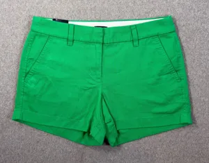 J.Crew Women's Size 2 Green Chino Shorts 3.5" Inseam Mid Rise New thumbnail 1