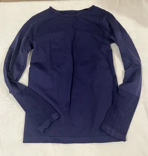 Unbranded Performance Workout Long Sleeve Top With Mesh Panels thumbnail 1