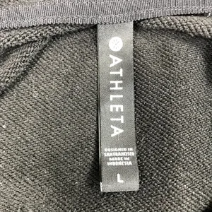 ATHLETA Mala Hoodie Mini Dress-Pullover Women L Black Athletic Versatile Travel thumbnail 10