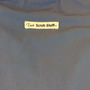 Medical Uniform Scrub Size Medium Stuff Tech Top Blue Short Sleeve Unisex thumbnail 9