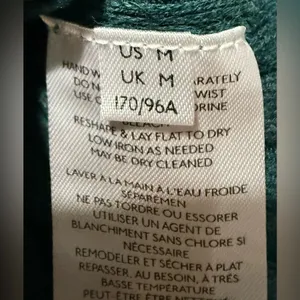 Free People Chunky Ribbed Green Button Down Cardigan Sweater Size‎ Medium thumbnail 4