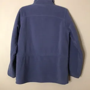 L.L. bean fleece zip up fall winter jacket with synch waist size medium thumbnail 10