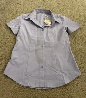 C444 woman top shirt work purple xs cute thumbnail 1