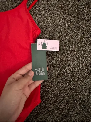 wild fable Red One Piece Swimsuit Size Small 0521 thumbnail 2