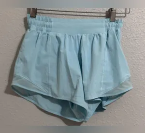 Lululemon Hotty Hot Short II *Long 4" Sea Frost Women's Blue new without tags thumbnail 4