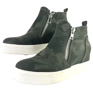 Steve Madden Wedgie Camo Platform Sneaker Bootie High Top Wedge Womens‎ 7M thumbnail 4