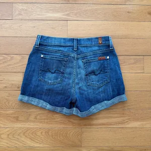 7 for all Mankind Denim Blue Jean Shorts Size 24 thumbnail 2
