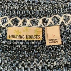 Anthropologie‎ Holding Horses Knit Dress Small Blue Sleeveless Midi thumbnail 7