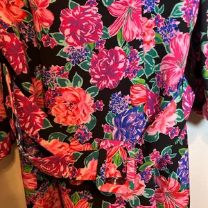 ZARA | BLOGGER FAVE Floral Print Belted‎ Puff Sleeve Square Neck Mini Dress thumbnail 5