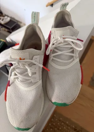 Adidas Off-White & Pink NMD_R1 Sneakers thumbnail 1