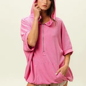BiBi Vintage Washed Waffle Thermal Hoodie‎ thumbnail 5