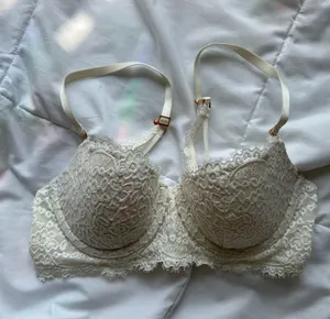 Aerie White Balconette Bra thumbnail 1