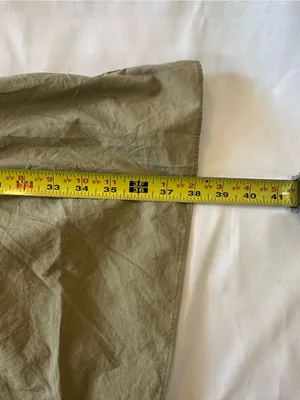 Madewell Cold-Shoulder Ruffle Sheath Dress V-Neck Crisp Cotton Khaki Size 12 thumbnail 3