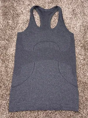 Lululemon Swiftly Tech Racerback Tank Heathered Grey Size 4 thumbnail 1