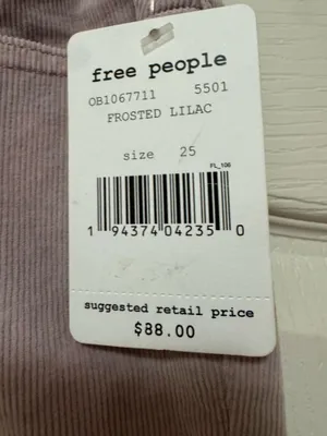 Frosted Lilac Free People Sun Chaser Corduroy Skinny thumbnail 3