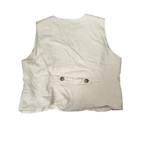 Emerson‎ Lang Oatmeal Beige Tailored Vest Waistcoat Button Front XL thumbnail 3