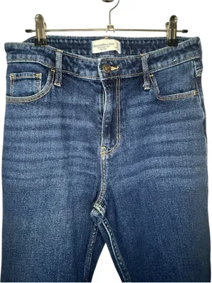 Abercrombie And Fitch Dark Wash Vintage Flare High Rise Denim Jeans thumbnail 2