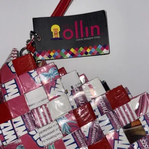 Vintage 90s Y2K Twizzler Cherry Berry Strawberry Candy Wrapper‎ Zip Purse NWT thumbnail 2