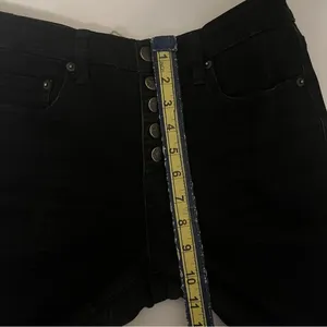 Free People Black Button Fly High-Rise Raw Hem Women's Jeans 29 thumbnail 9
