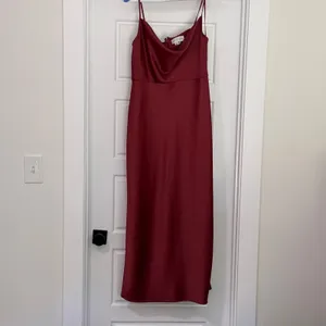 Sachin & Babi Rust‎ Cowl Neck Wedding Guest Dress Gown Size 12 thumbnail 4