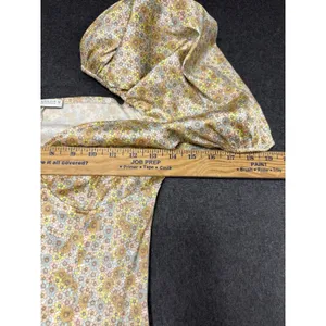 Zara satin effect mini dress puff sleeve‎ M Floral Satiny thumbnail 5