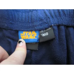 Star‎ Wars Fleece Lounge Pants Medium Navy Blue Graphic Sleepwear Pajamas thumbnail 8